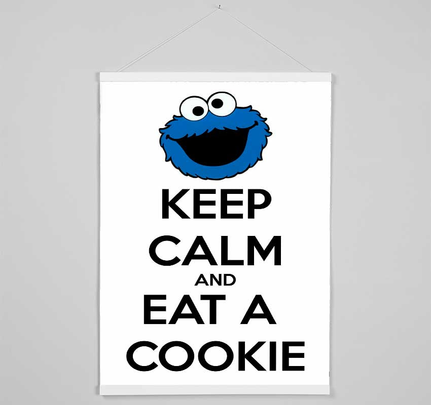 Kitchen Quote Keep Calm And Eat A Cookie Hanging Poster - Wallart-Direct UK