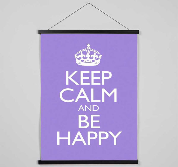 Keep Calm Happy Hanging Poster - Wallart-Direct UK