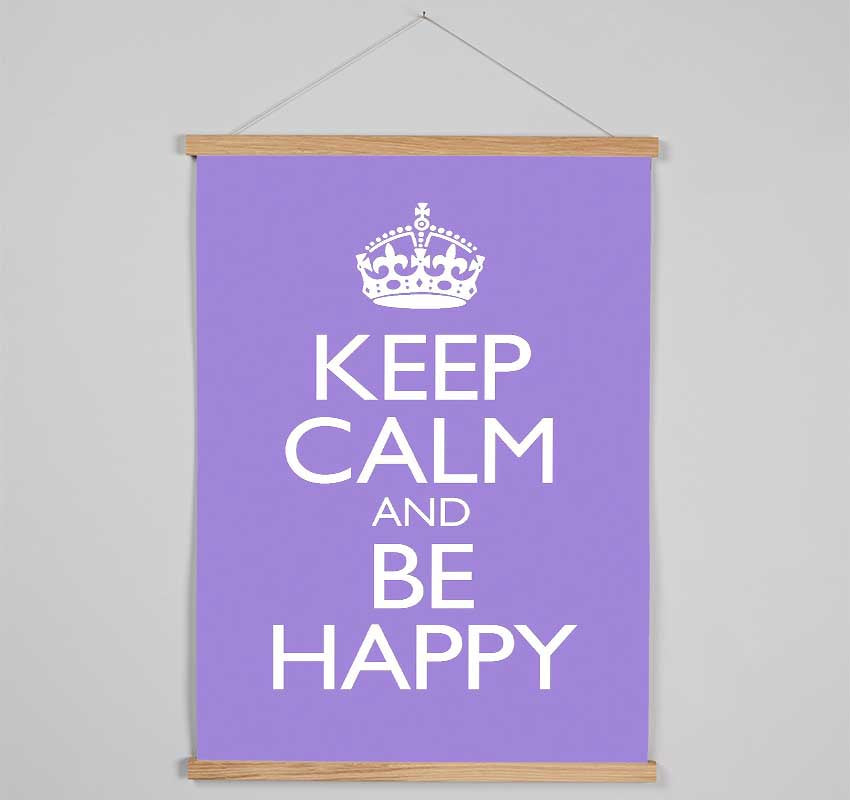 Keep Calm Happy Hanging Poster - Wallart-Direct UK