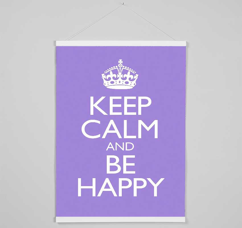 Keep Calm Happy Hanging Poster - Wallart-Direct UK