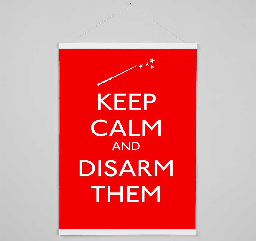 Keep Calm Disarm Them Hanging Poster - Wallart-Direct UK