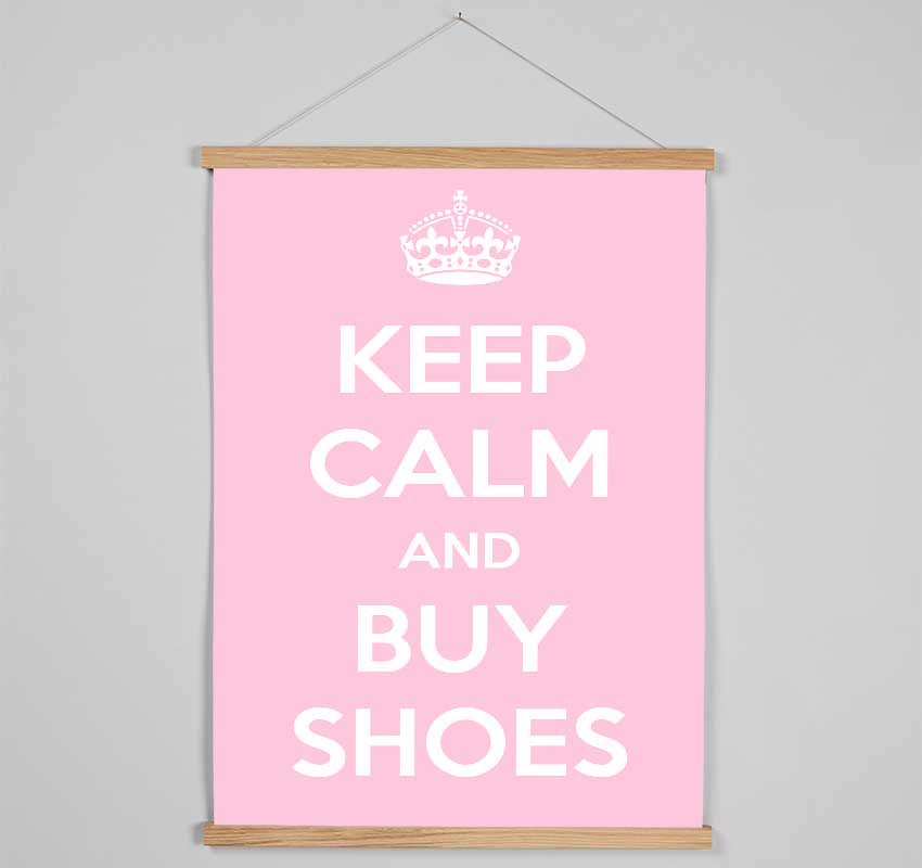 Keep Calm And Buy Shoes Hanging Poster - Wallart-Direct UK