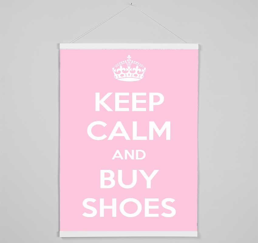 Keep Calm And Buy Shoes Hanging Poster - Wallart-Direct UK