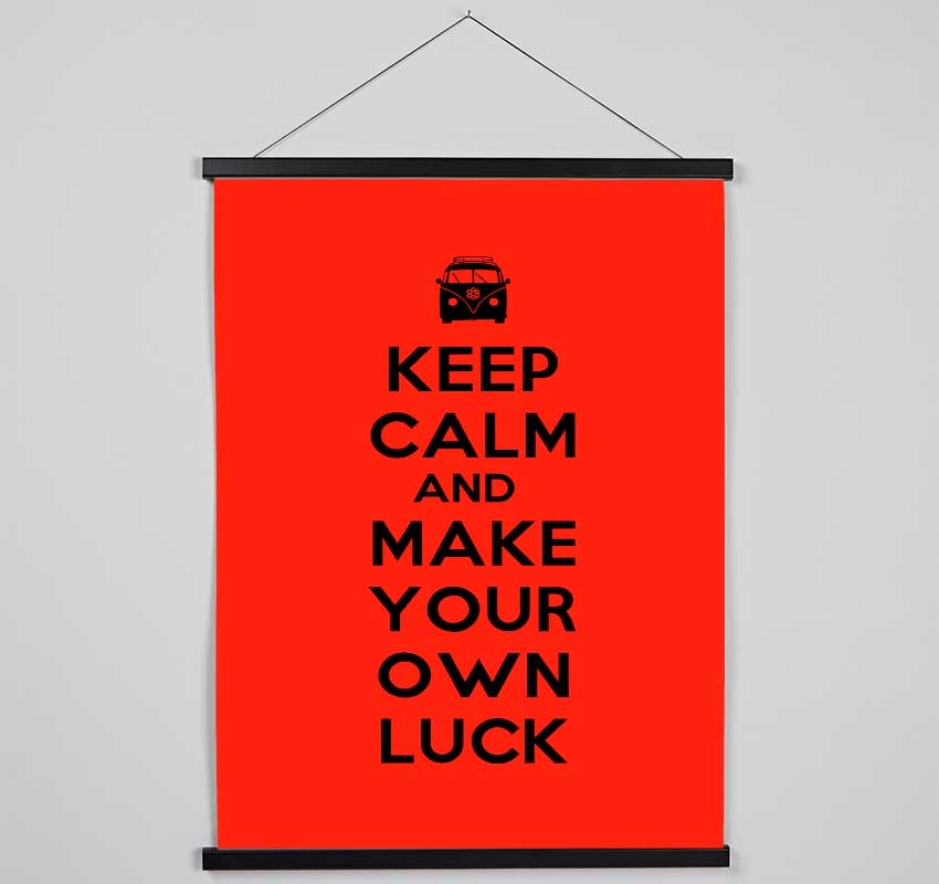 Keep Calm Luck Hanging Poster - Wallart-Direct UK