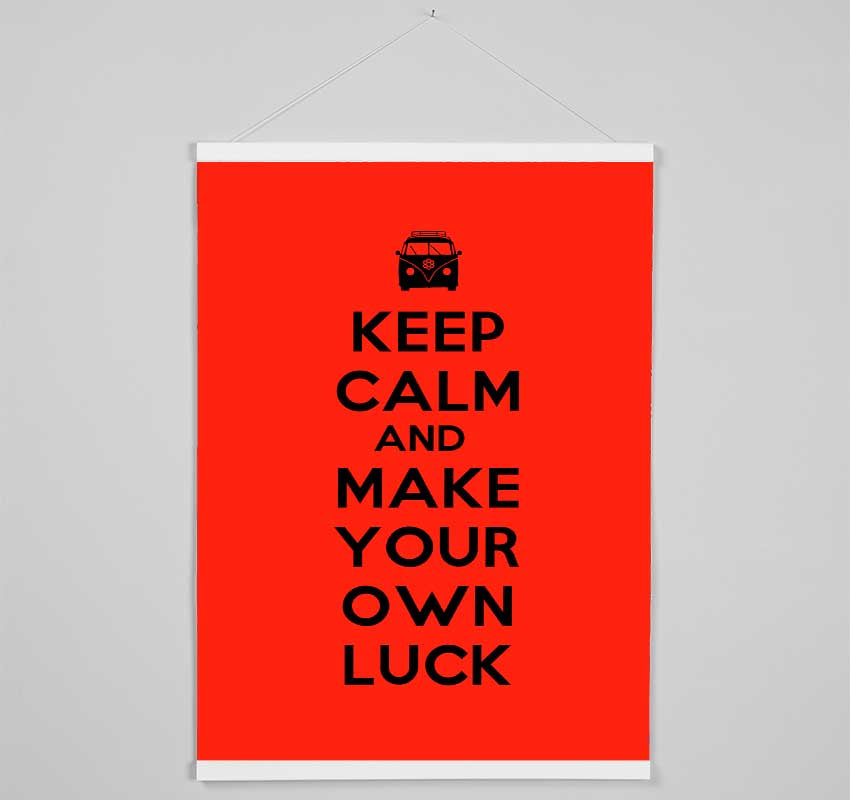 Keep Calm Luck Hanging Poster - Wallart-Direct UK