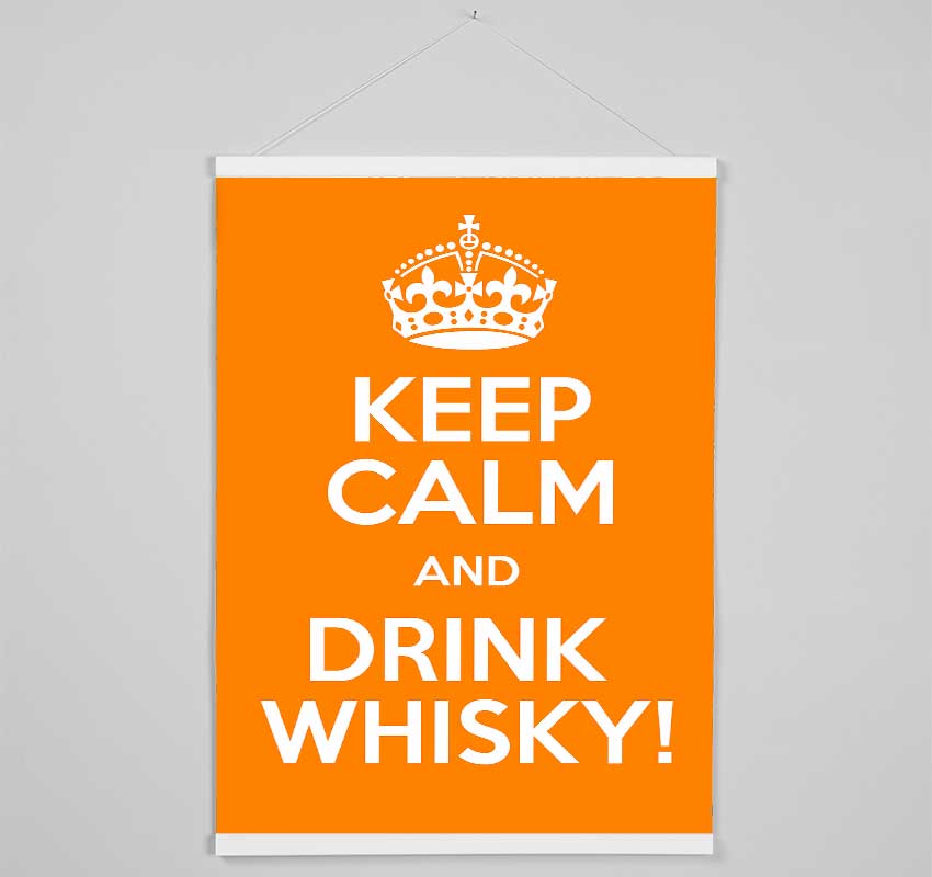 Kitchen Quote Keep Calm Whisky Hanging Poster - Wallart-Direct UK