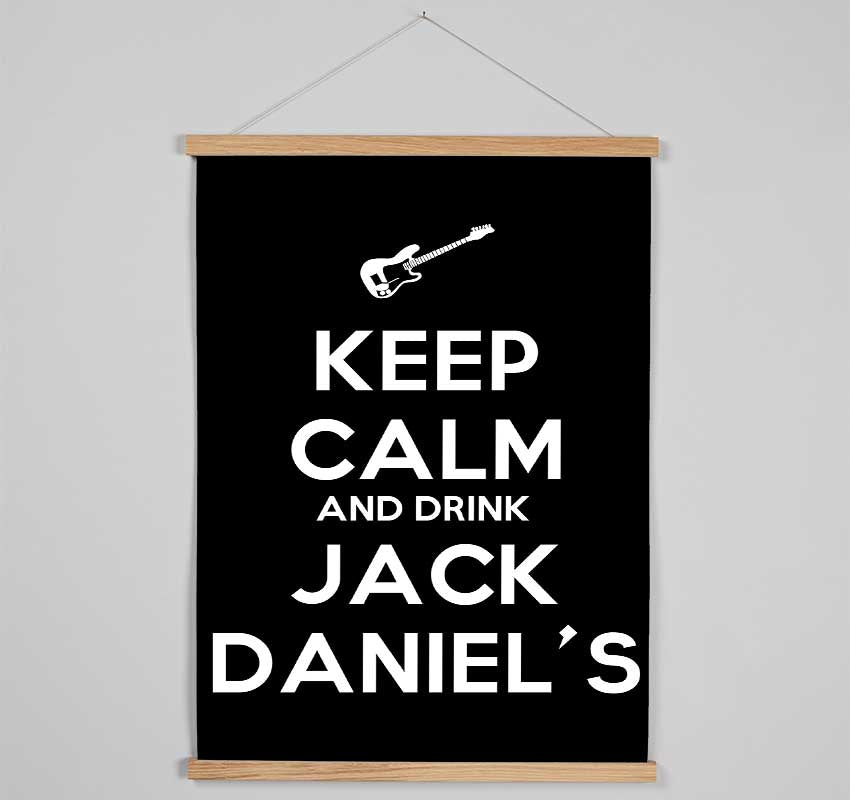 Kitchen Quote Keep Calm Jack Daniels Hanging Poster - Wallart-Direct UK