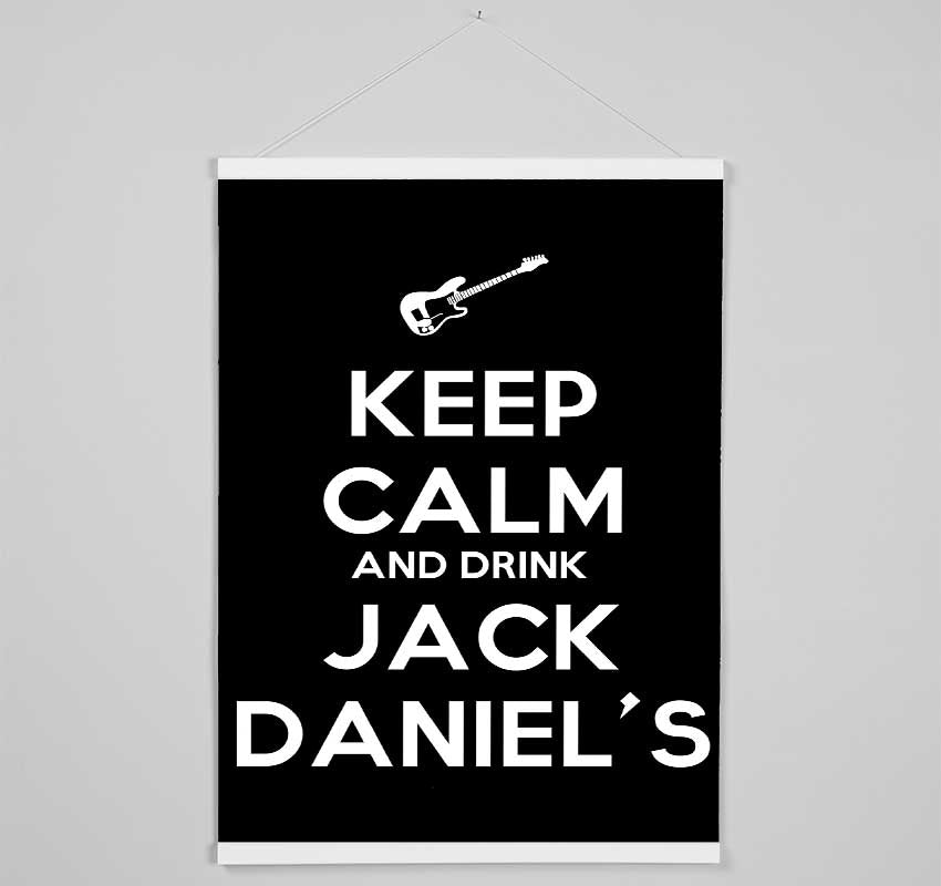 Kitchen Quote Keep Calm Jack Daniels Hanging Poster - Wallart-Direct UK