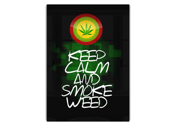 Keep Calm Weed Black