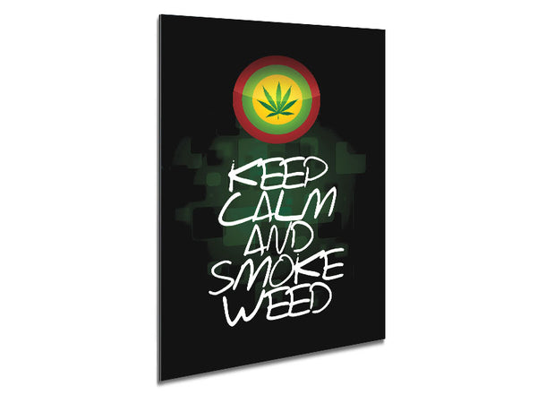 Keep Calm Weed Black