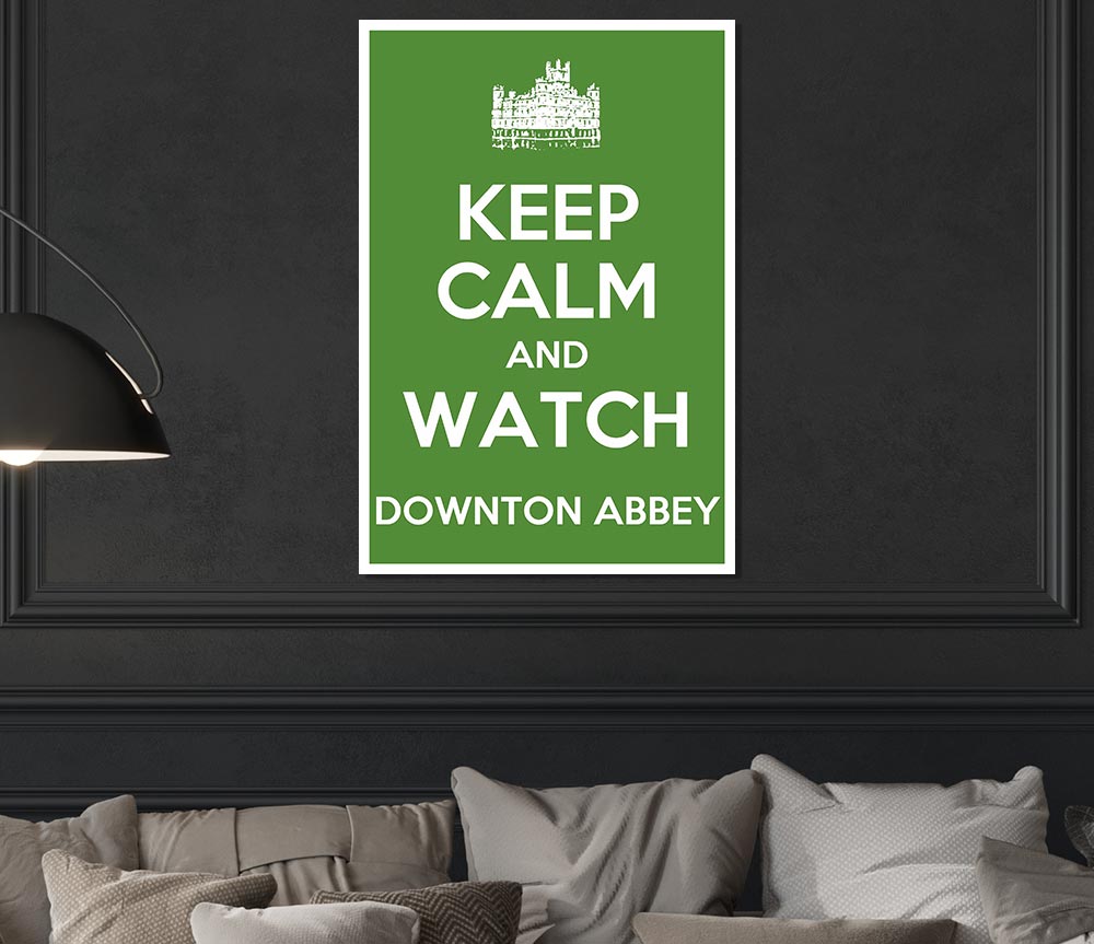 Keep Calm Downton Abbey Print Poster Wall Art