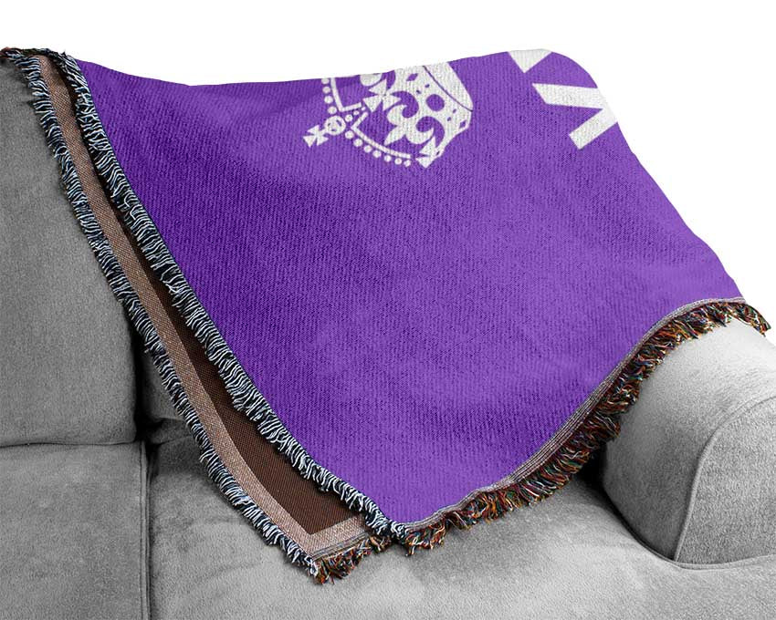 Keep Calm Smile Woven Blanket