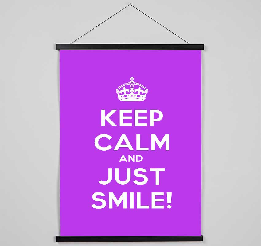 Keep Calm Smile Hanging Poster - Wallart-Direct UK