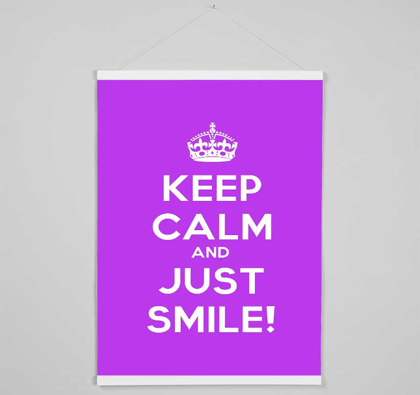 Keep Calm Smile Hanging Poster - Wallart-Direct UK