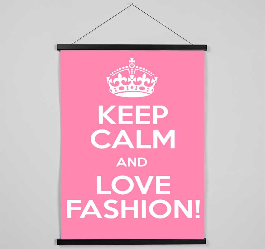 Girls Room Quote Keep Calm Fashion Hanging Poster - Wallart-Direct UK