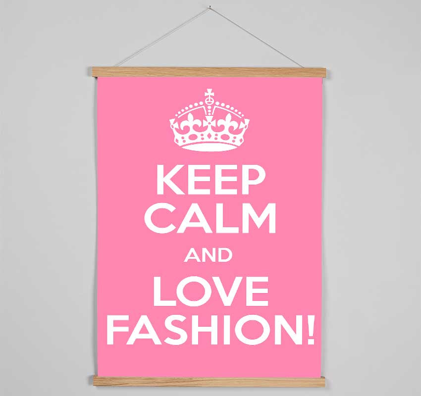 Girls Room Quote Keep Calm Fashion Hanging Poster - Wallart-Direct UK