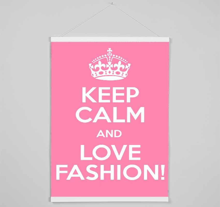 Girls Room Quote Keep Calm Fashion Hanging Poster - Wallart-Direct UK