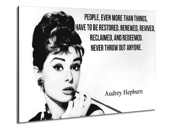 Movie Quote Audrey Hepburn Never Throw Out