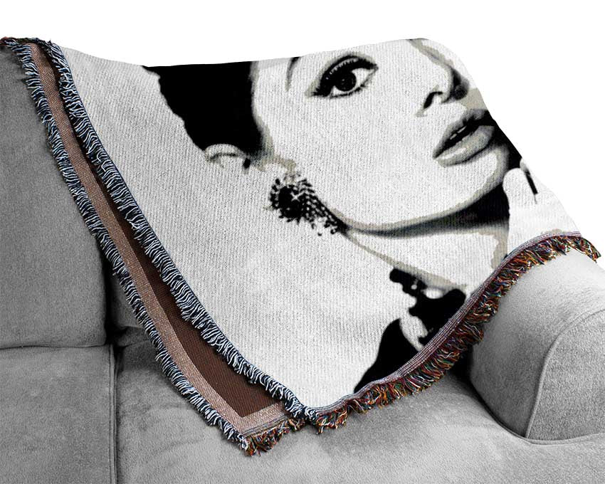 Movie Quote Audrey Hepburn Never Throw Out Woven Blanket