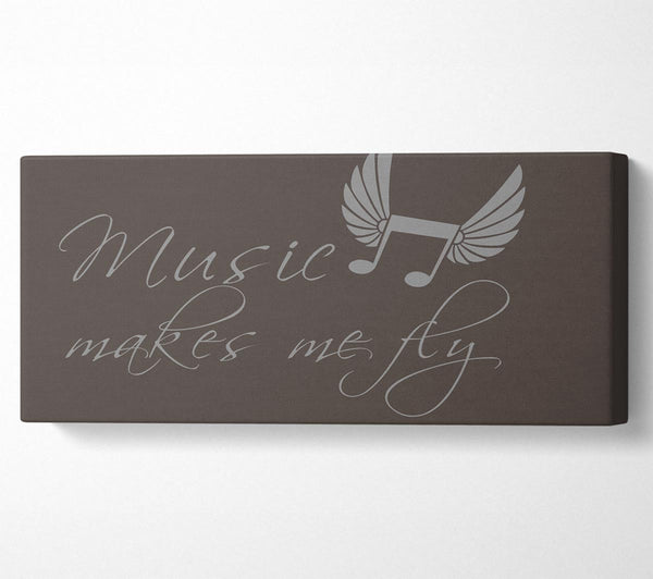 Boys room Quote Music Makes Me Fly Chocolate