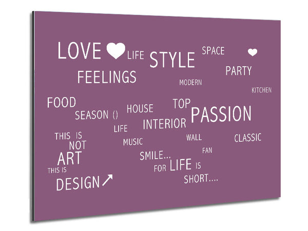 Love Quote Love Life Dusty Pink