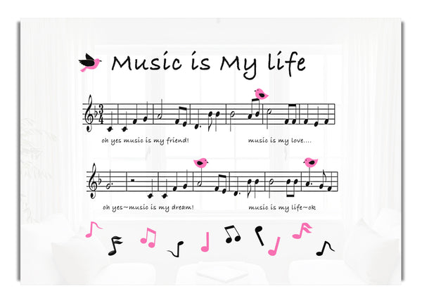 Music Is My Life White