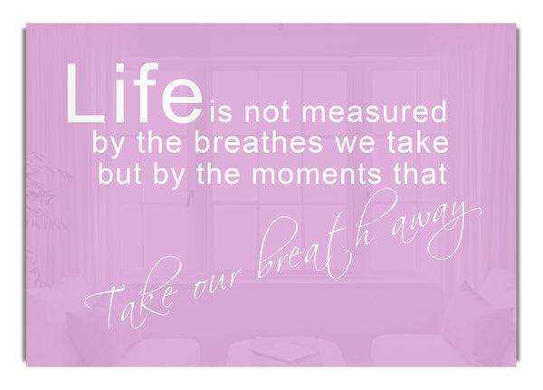 Life Is Not Measured Pink