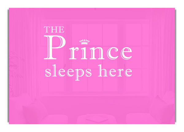 The Prince Sleeps Here Vivid Pink