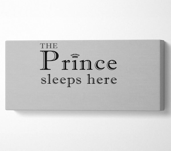 Boys room Quote The Prince Sleeps Here Grey