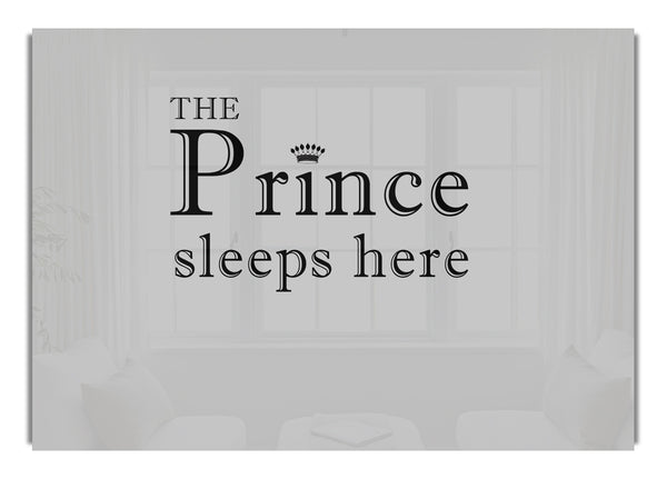 The Prince Sleeps Here Grey