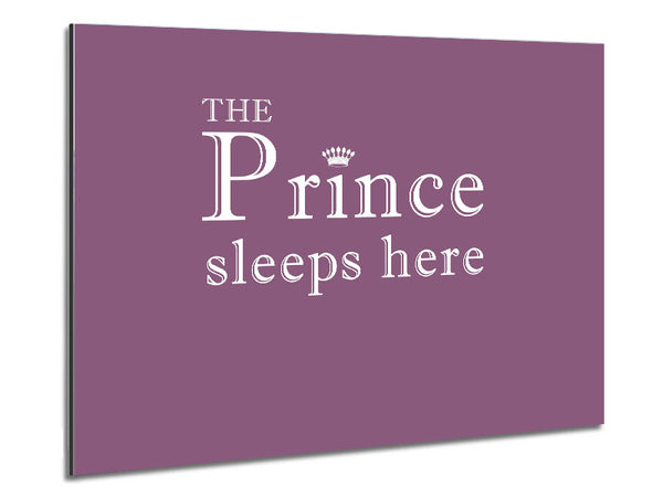 Boys room Quote The Prince Sleeps Here Dusty Pink