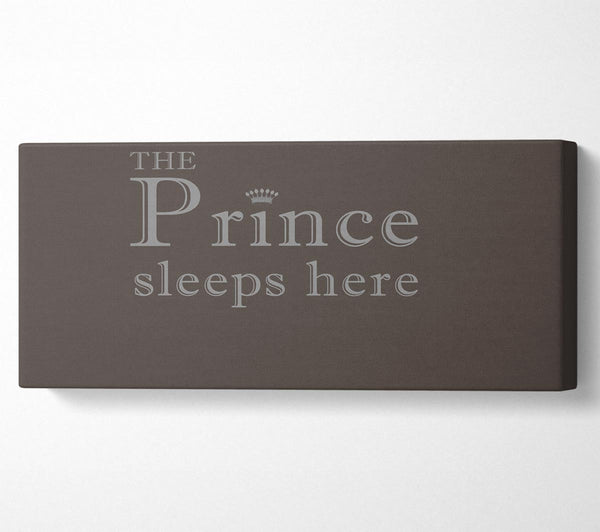 Boys room Quote The Prince Sleeps Here Chocolate