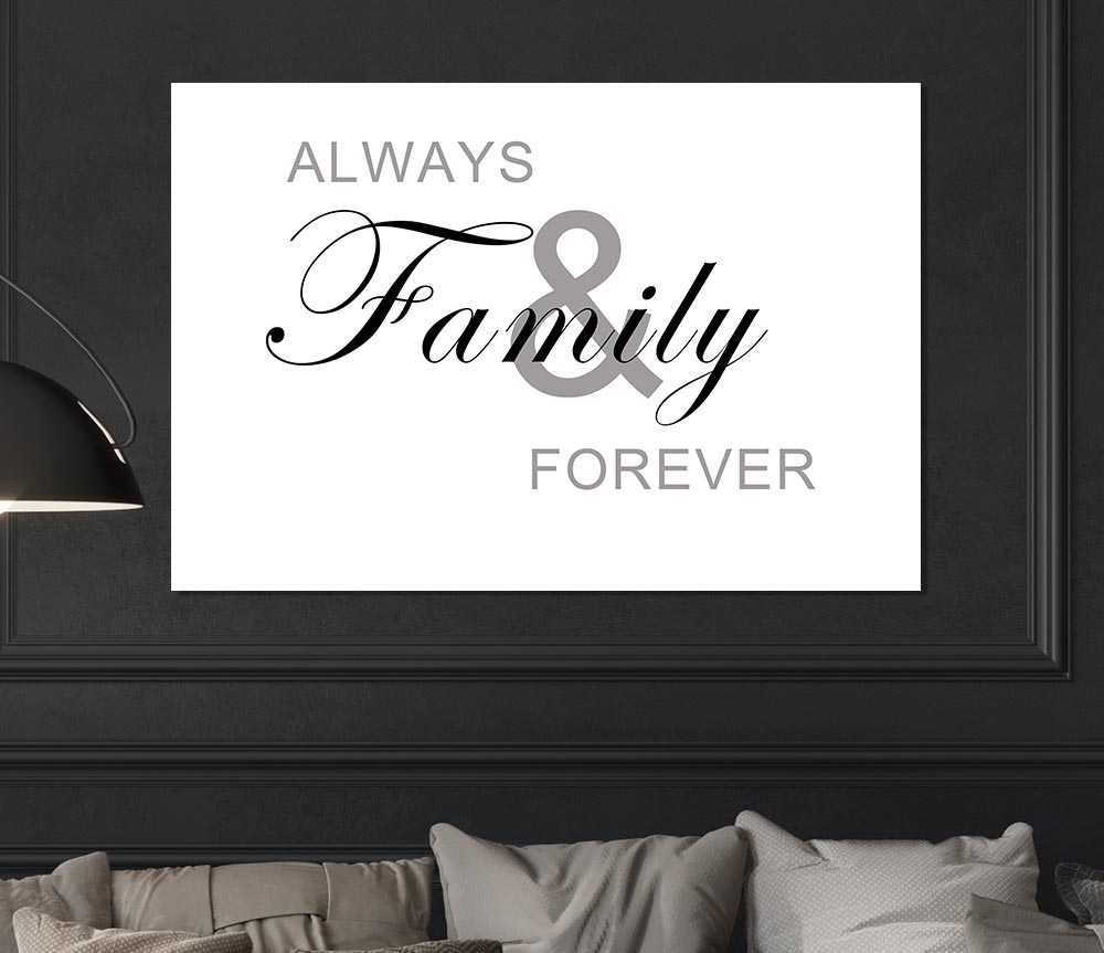 Always And Forever White Print Poster Wall Art