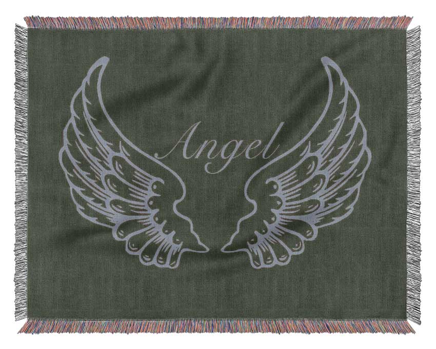 Angel Wings Chocolate Woven Blanket