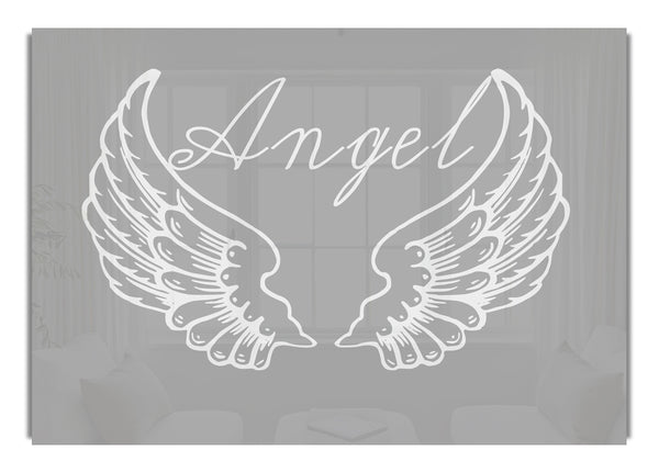 Angel Wings 4 Grey White