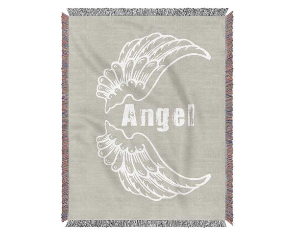 Angel Wings 3 Pink Woven Blanket