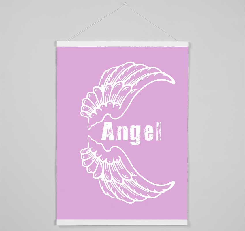 Angel Wings 3 Pink Hanging Poster - Wallart-Direct UK