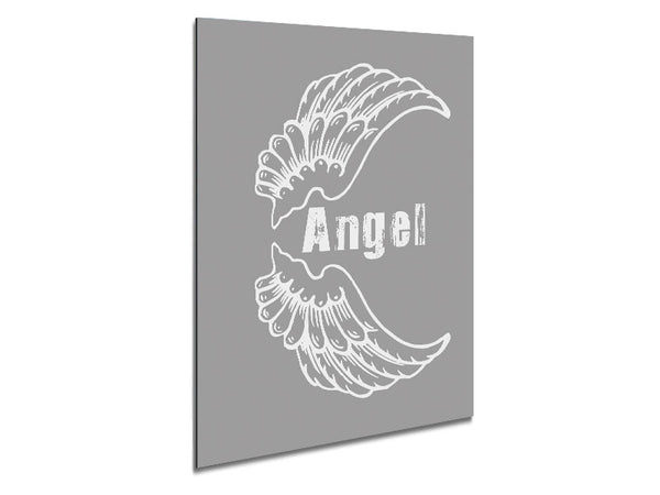 Angel Wings 3 Grey White