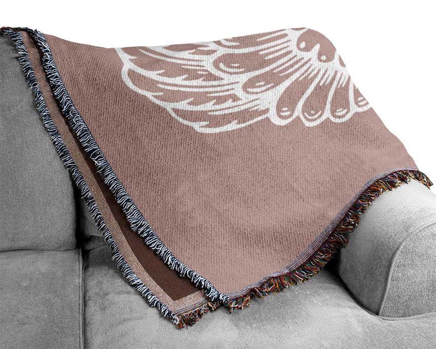 Angel Wings 2 Vivid Pink Woven Blanket