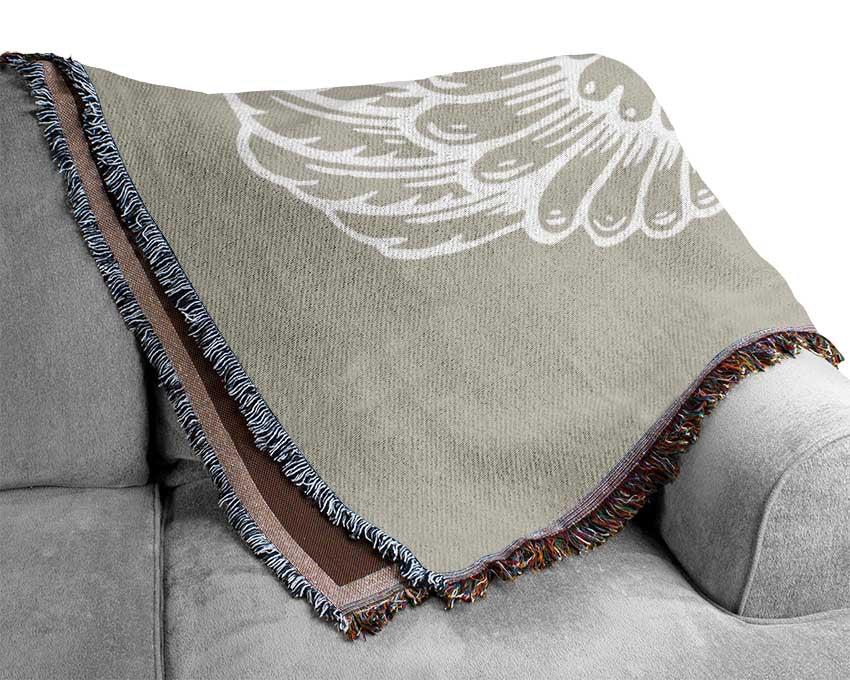 Angel Wings 2 Pink Woven Blanket