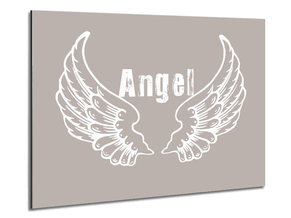 Girls Room Quote Angel Wings 2 Beige