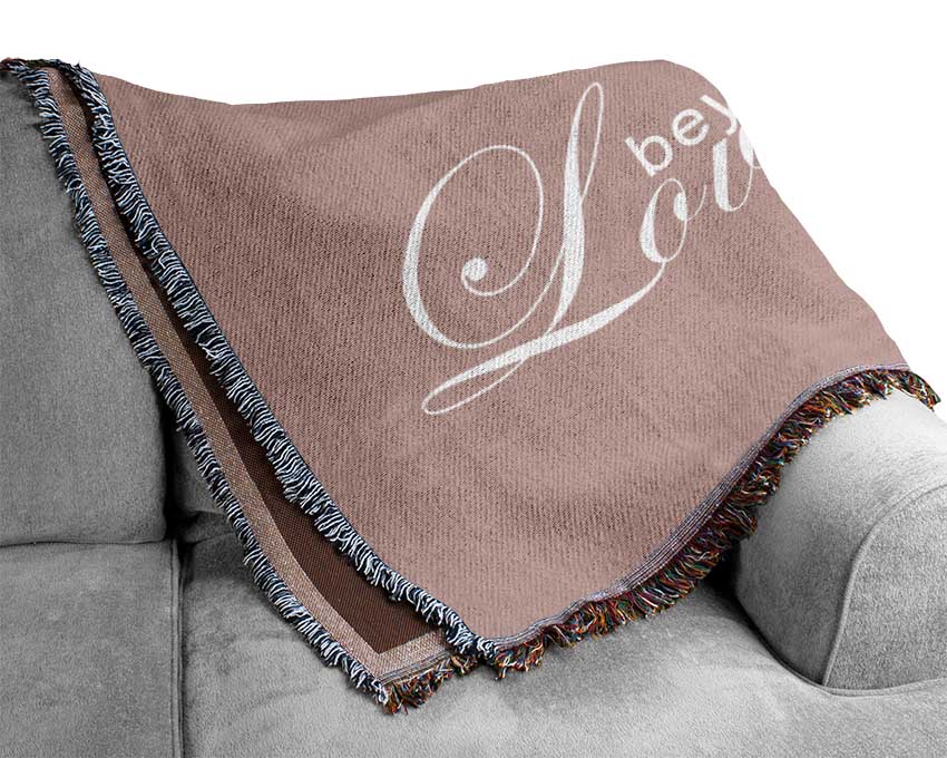 Love Quote Live Every Moment 3 Vivid Pink Woven Blanket