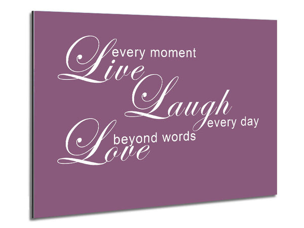 Home Quote Live Every Moment 3 Dusty Pink