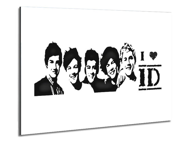 Music Quote I Love 1 Direction White