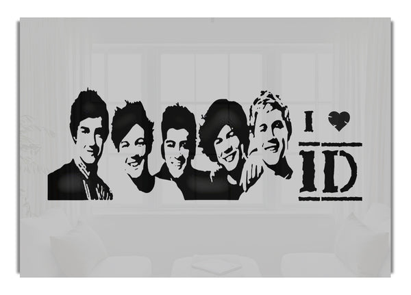 I Love 1 Direction Grey