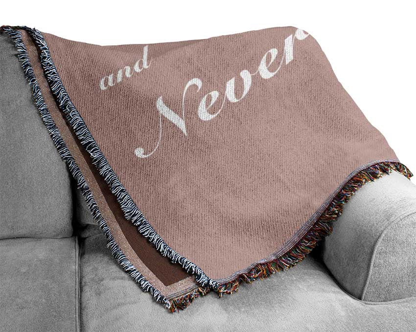 Music Quote Follow Your Dreams Justin Bieber Vivid Pink Woven Blanket