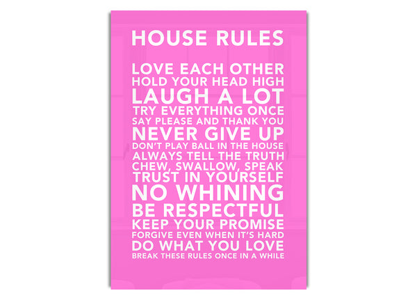 House Rules 3 Vivid Pink