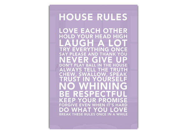 House Rules 3 Lilac