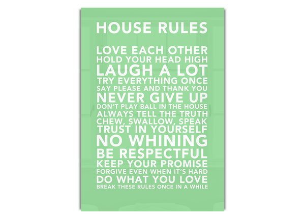 House Rules 3 Green