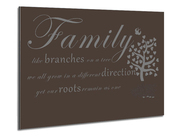 Family Quote Family Like Branches On A Tree Chocolate